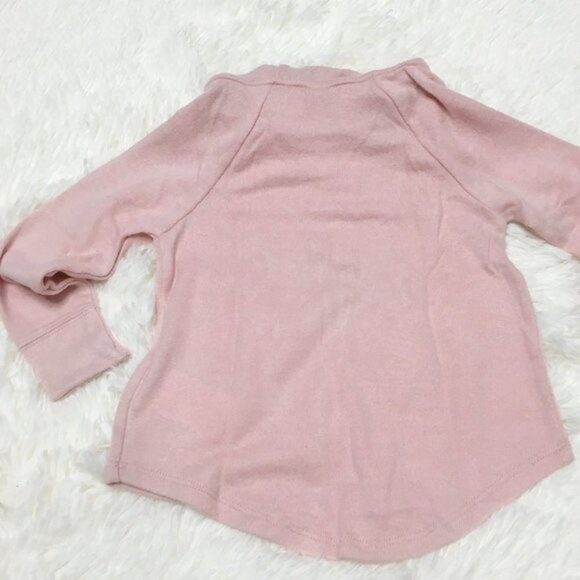 OLD NAVY Plush Knit Cowl Neck Top Long Sleeve Shirt Lightweight Sweater 12-18 M - Picture 4 of 8